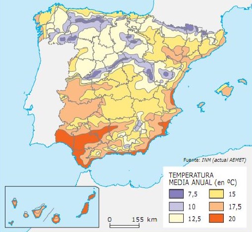 La variabilidad espacial de las temperaturas en la península Ibérica explicada por los tipos de tiempo de circulación zonal: este y oeste. Un posible efecto foehn a escala peninsular